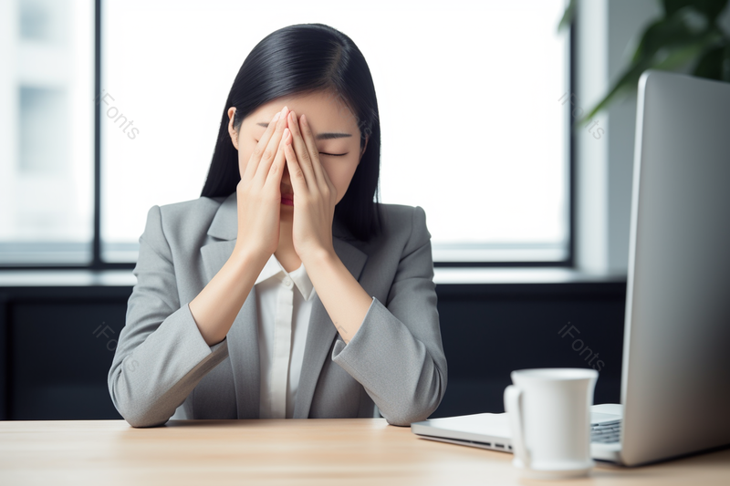 女白领做眼保健操护眼,高清,摄影图,摄影图片,图片大全,摄影图免费下载